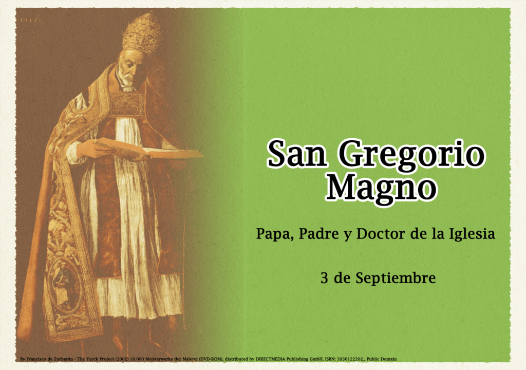 Santoral San Gregorio Magno Jesús y Maria FM La Emisora de Jesús